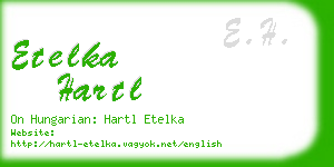 etelka hartl business card